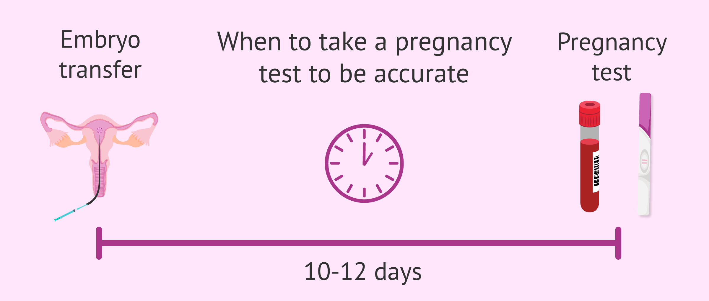 When to test for pregnancy after IVF embryo transfer