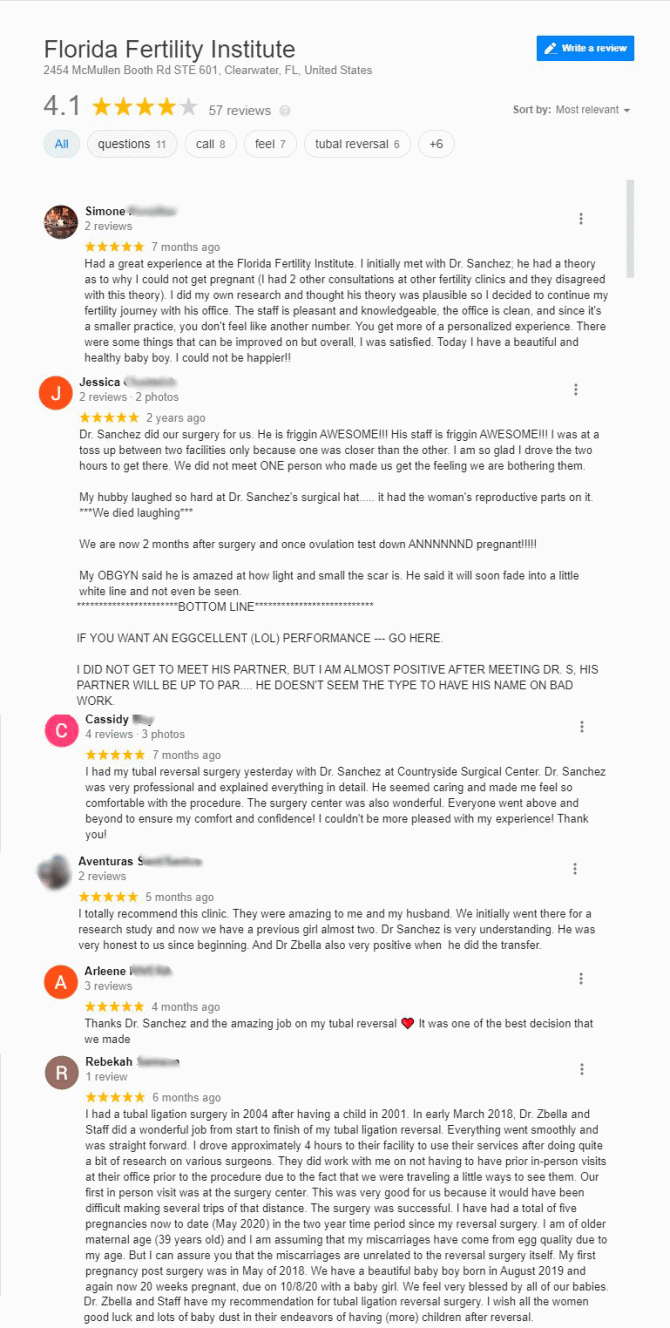 Imagen: Patient's experience at Florida Fertility Institute
