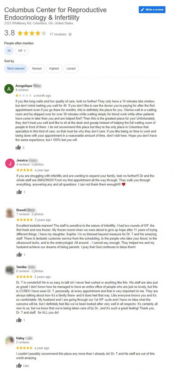 Imagen: Opinions of Columbus Center for Reproductive Endocrinology