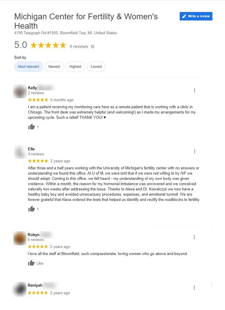 Reviews on Michigan Center