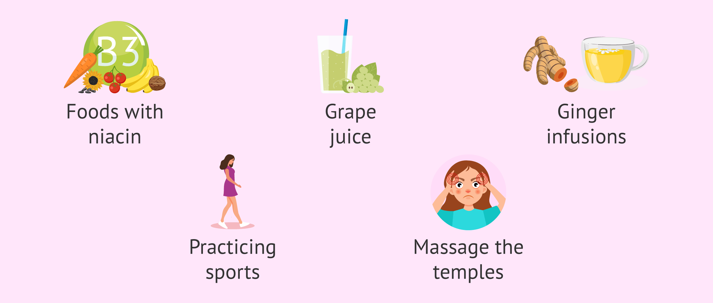 Imagen: Recommendations to alleviate migraines during menstruation