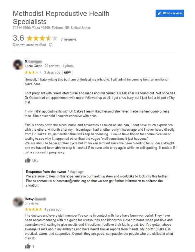 Imagen: Review Methodist Reproductive Health Specialists