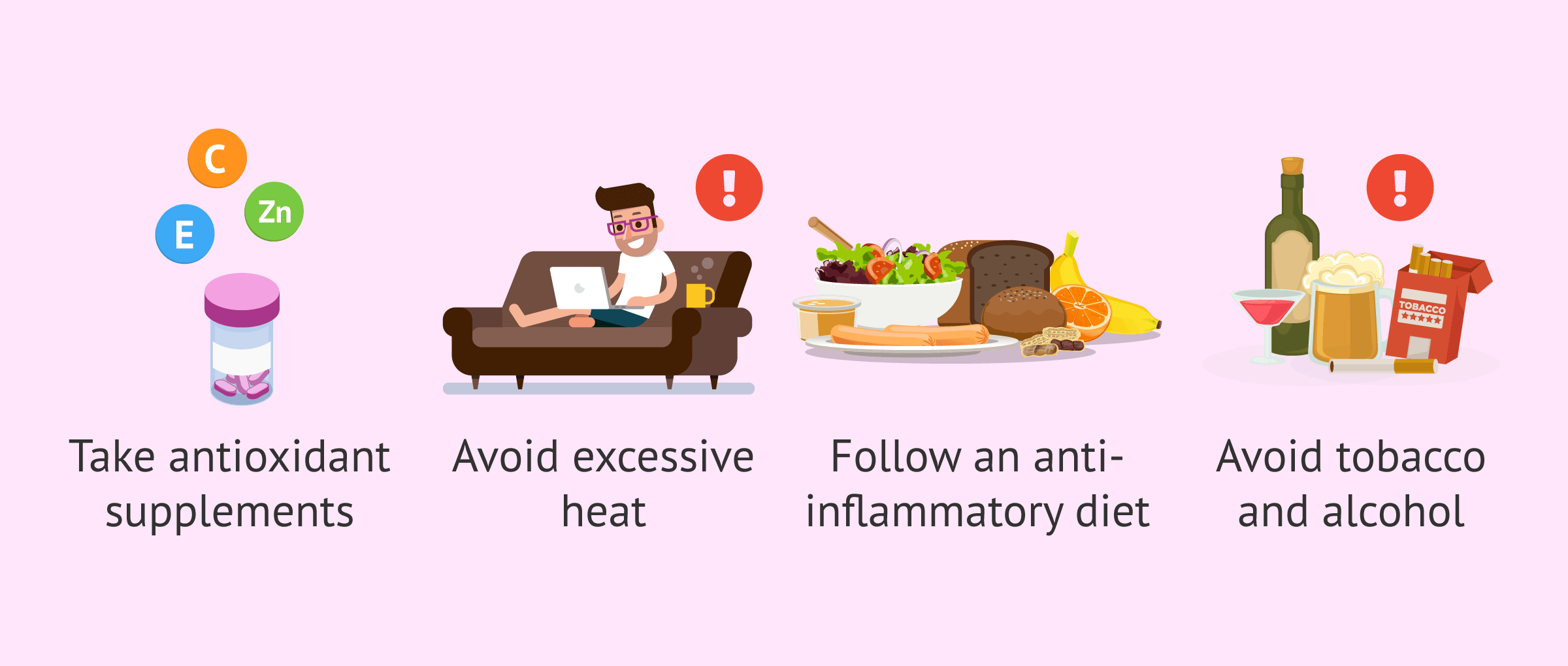Imagen: Habits and supplements to improve seminal quality with varicocele