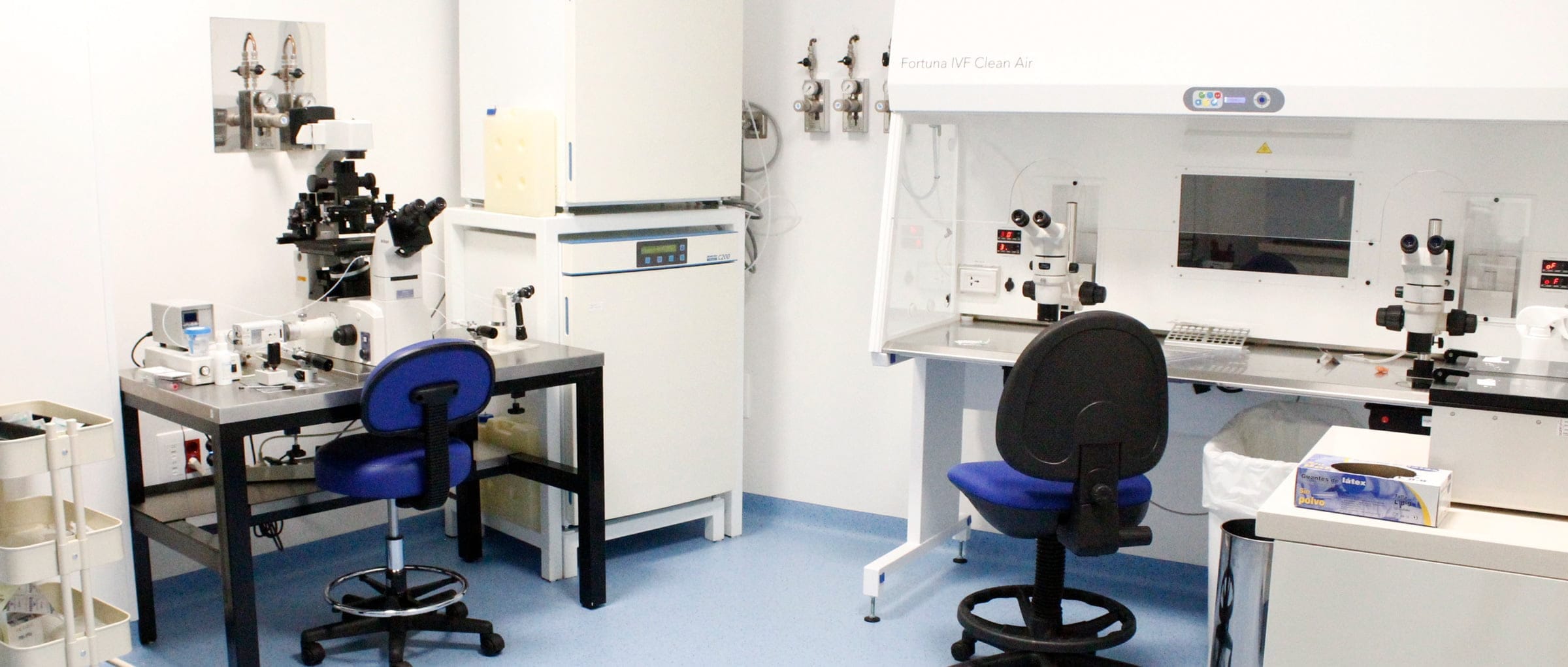 Imagen: IVF laboratory at the Victoria Rey clinic