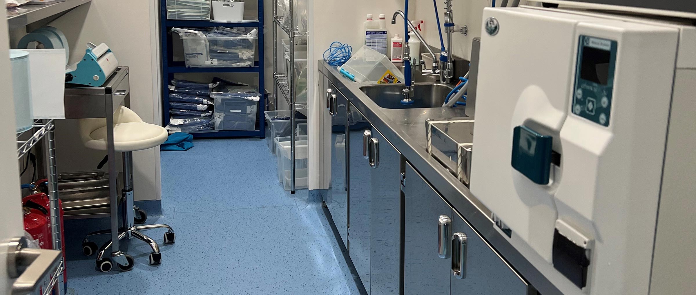 Imagen: Sterilization room at the Victoria Rey clinic