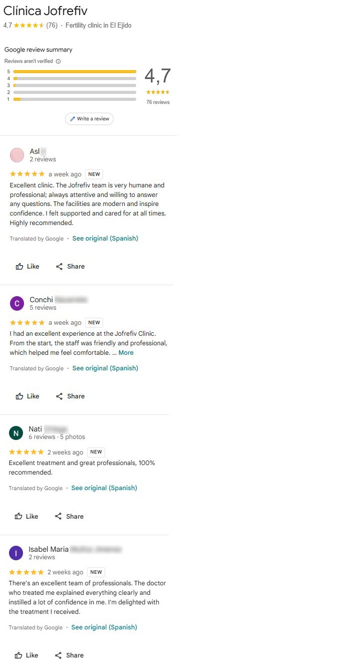 Imagen: Reviews about JOFREFIV
